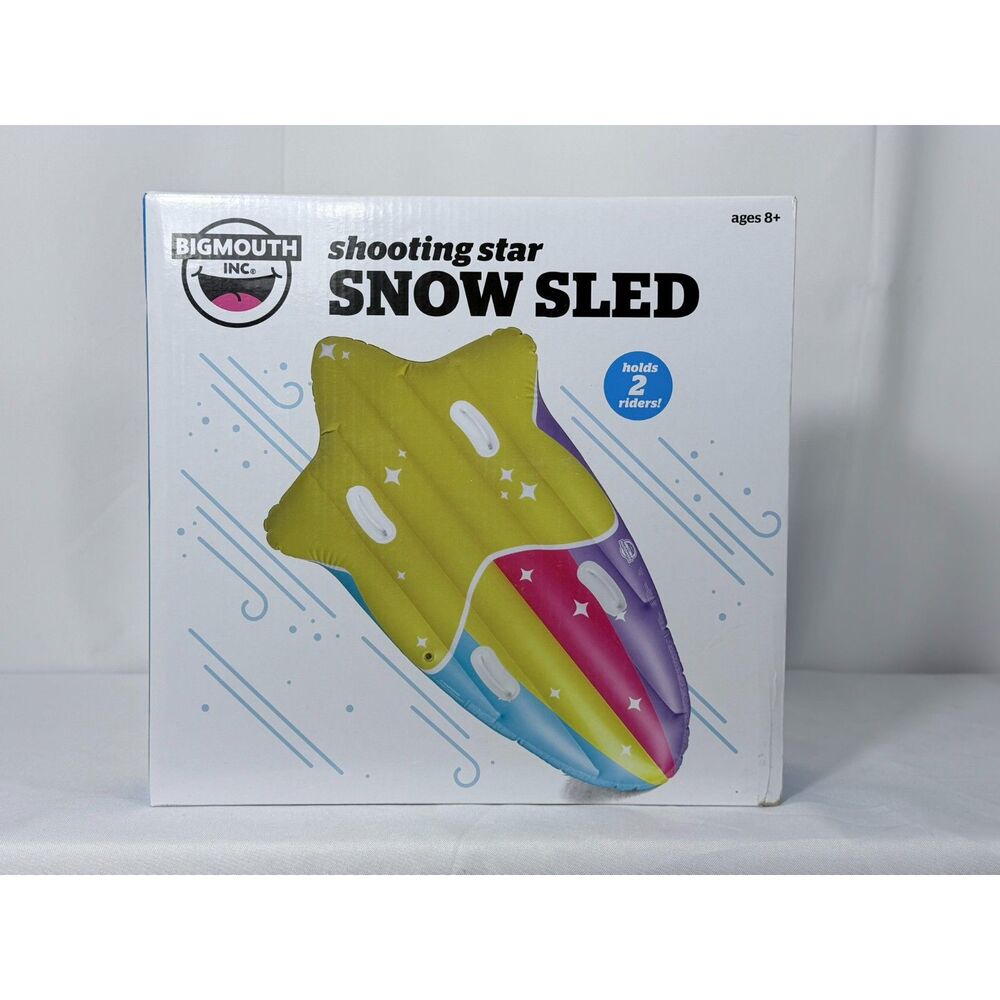 NEW Bigmouth Shooting Star Snow Sled Inflatable Sledding Winter Sports Outdoors